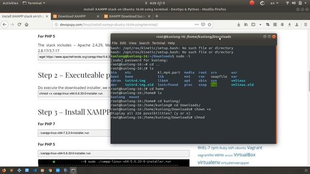 How to install xampp on Linux (Ubuntu) смотреть онлайн