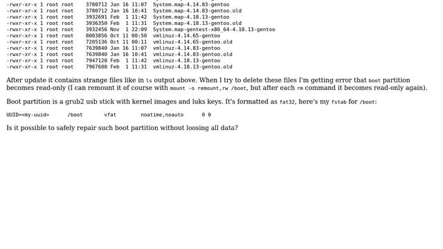 Unix & Linux: Repair boot partition смотреть онлайн