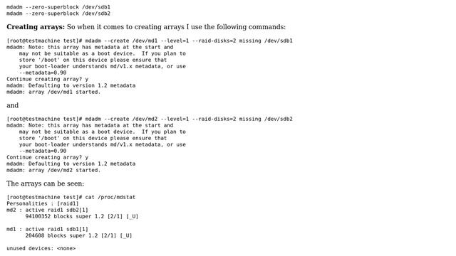 DevOps & SysAdmins: Creating raid1 array with mdadm cuts space смотреть онлайн