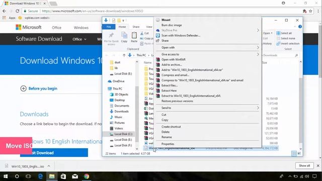 Windows 10 April 2018 Update Install Redstone 4, 1803 RTM смотреть онлайн