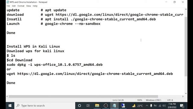 WPS and Chrome Installation on Kali Linux смотреть онлайн