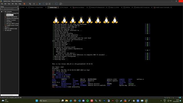 Linux Penguins Working On Gentoo Linux In 2023