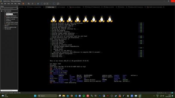 Linux Penguins working on Gentoo Linux in 2023