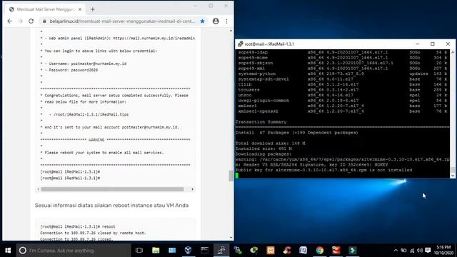 Membuat mail server Iredmail di linux (part 2) смотреть онлайн
