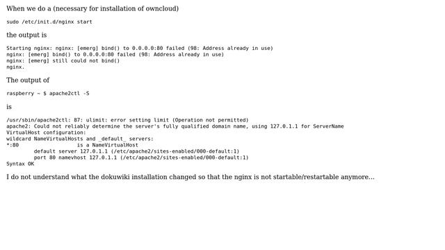 Unix & Linux: howto setup dokuwiki parallel to owncloud смотреть онлайн
