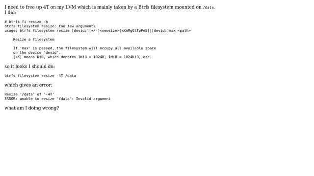 Unix & Linux: Cannot reduce the size of my Btrfs partition смотреть онлайн