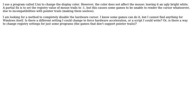 Unix & Linux: How can I make the mouse cursor render with software instead of hardware? смотреть онлайн