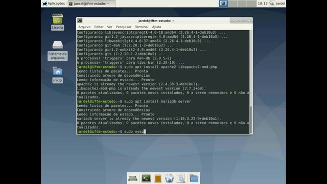 Tutorial de instalação do LAMP Server no Debian 10.03 смотреть онлайн