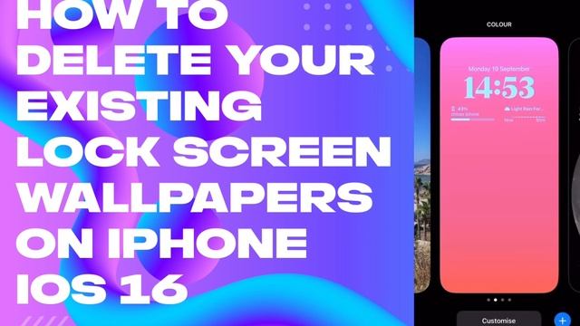 How to delete your existing Lock Screen wallpaper on IPhone (IOS16 Update) смотреть онлайн