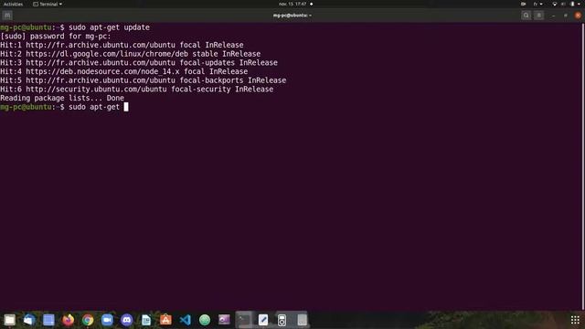Installation of NodeJs and NPM un Ubuntu смотреть онлайн