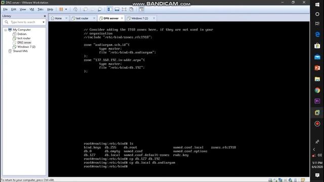 Membuat konfigurasi Debian : Router,DNS Server, dan iptables menggunakan VMware смотреть онлайн