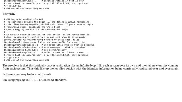 rsyslog -- log duplication using 2 servers смотреть онлайн