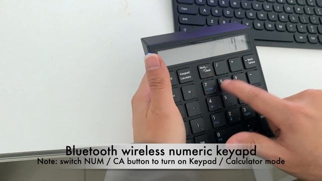 2 in 1 Bluetooth Number Pad with Accounting LCD Calculator смотреть онлайн