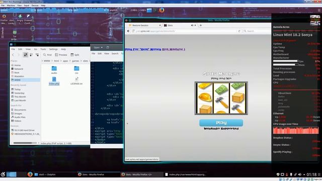 Linux Mint 18.2 Web Based Slot Machine Testing Part 5 смотреть онлайн