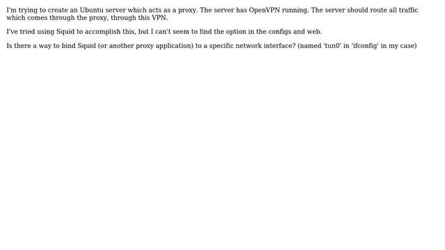 Create Ubuntu Proxy Server with network interface binding смотреть онлайн