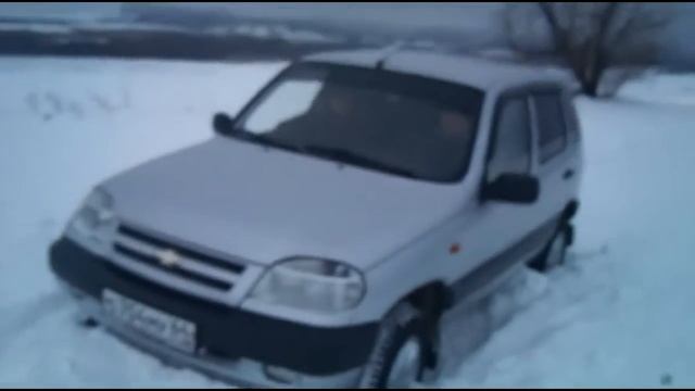 Снегопад Дороги нет зимой  Хвалынск УАЗ HunterХантери Нива