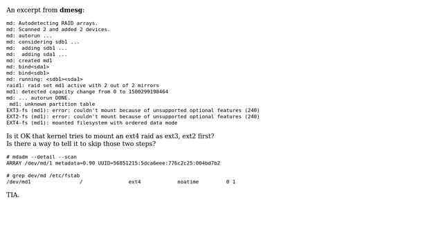 RAID FS detection at boot time (2 Solutions!!) смотреть онлайн