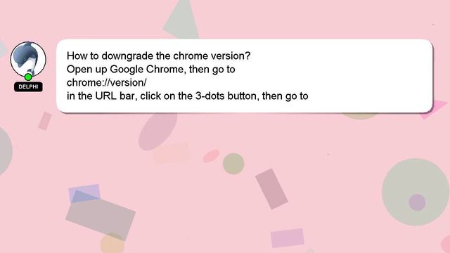 How to downgrade the chrome version? смотреть онлайн