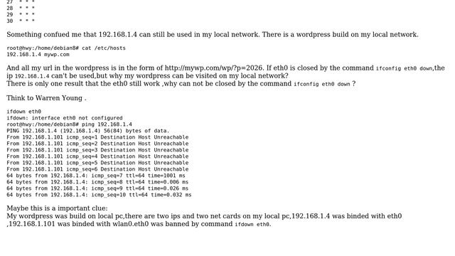 Unix & Linux: Why can't close my eth0 by command `ifconfig eth0 down`? смотреть онлайн