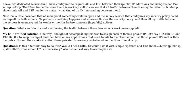 Private IP address over IPSEC tunnel смотреть онлайн