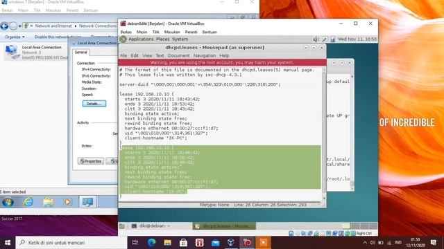 KONFIGURASI DHCP SERVER ( DEBIAN 8.1 JESSIE ) DAN MEMBUAT WEB SERVER смотреть онлайн