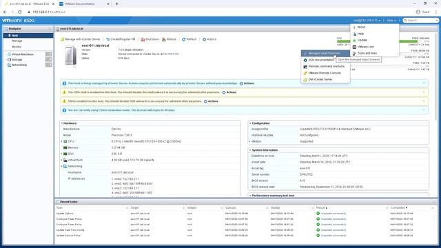 Jason Meers - VMware vSphere ESXi 7 Host Client - Web Interface смотреть онлайн