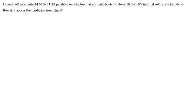 How to mount internal NTFS drive in linux? смотреть онлайн
