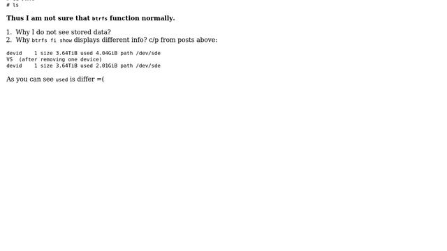 Unix & Linux: btrfs raid1: How to check it is function normally? смотреть онлайн