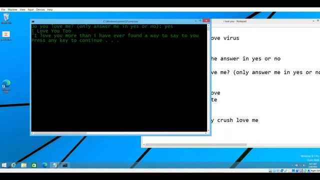 || I Love You Virus | Just For Fun | Using Batch Script | Just For Educational Purpose || смотреть онлайн