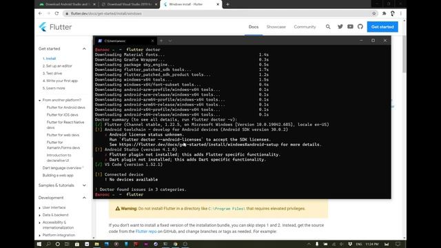 Install Flutter SDK on Windows 10 смотреть онлайн