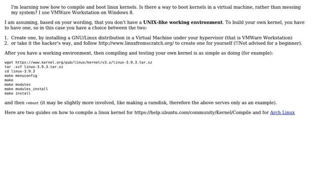 Unix & Linux: Boot my kernel in a Virtual Machine? (3 Solutions!!) смотреть онлайн