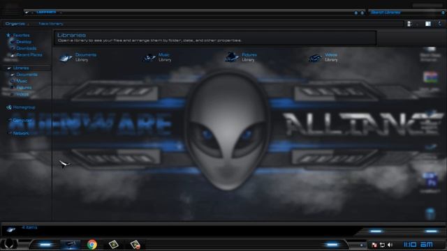 Alienware blue for Windows 7 смотреть онлайн