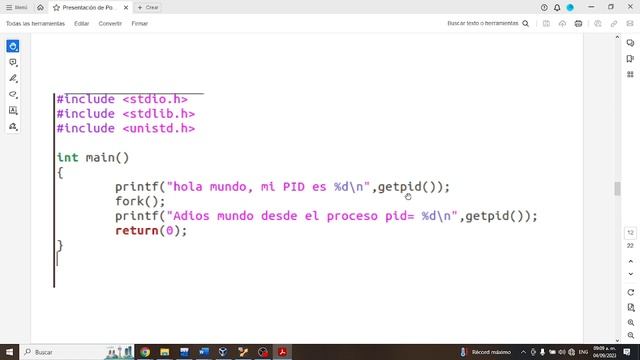 Ejercicio Linux programacion en C (Fork procesos) смотреть онлайн