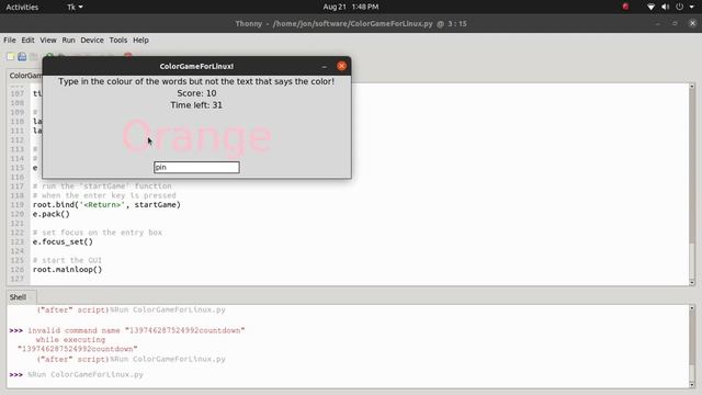 Color Game for Linux! смотреть онлайн