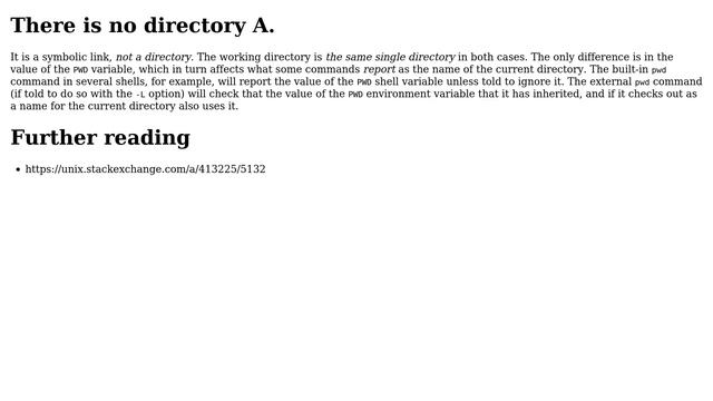 Unix & Linux: Is working in symlink directory identical to working in the directory directly? смотреть онлайн