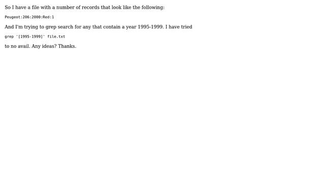 Unix & Linux: grep search for any number in a range смотреть онлайн