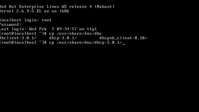 05 Copying Sample File For Dhcp Configuration LINUX смотреть онлайн
