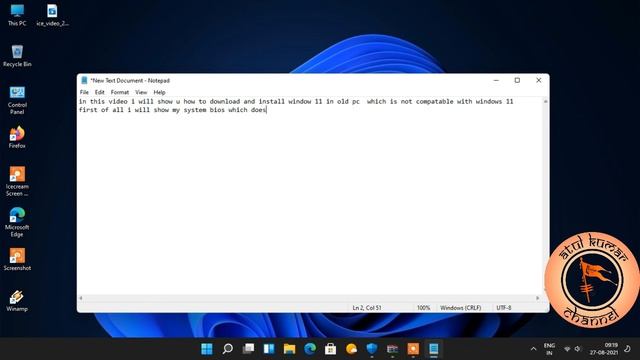 Download Windows 11 ISO compatible with old Computers without having TPM V2.0 смотреть онлайн