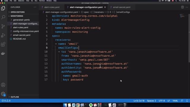 258. 10 - Configure Alertmanager with Email Receiver смотреть онлайн