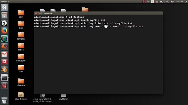 Write to file using Linux Terminal смотреть онлайн