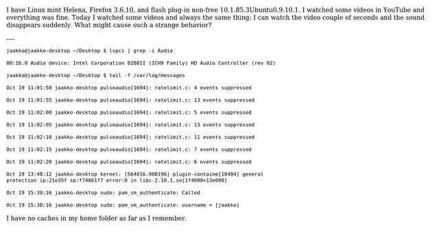 Sounds on Linux mint Firefox смотреть онлайн
