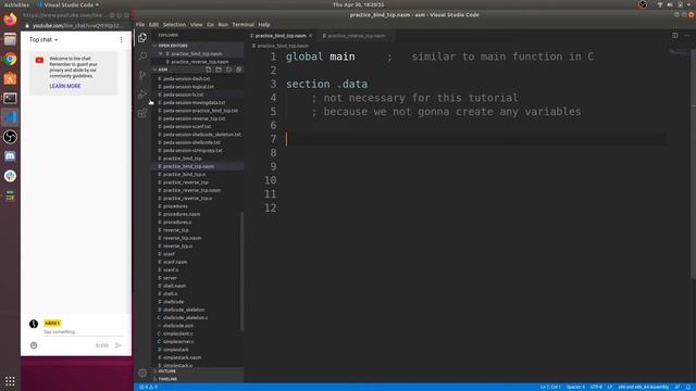 Bind Tcp Shellcode using x86 nasm смотреть онлайн