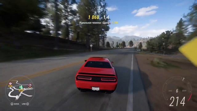 Forza Horizon 5: drift, crash and GO. Dodge Challenger SRT HELLCAT 2015' Test drive смотреть онлайн