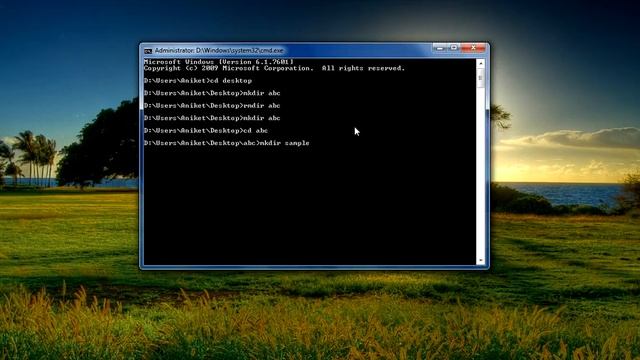 4. Command Prompt - Creating a Directory смотреть онлайн