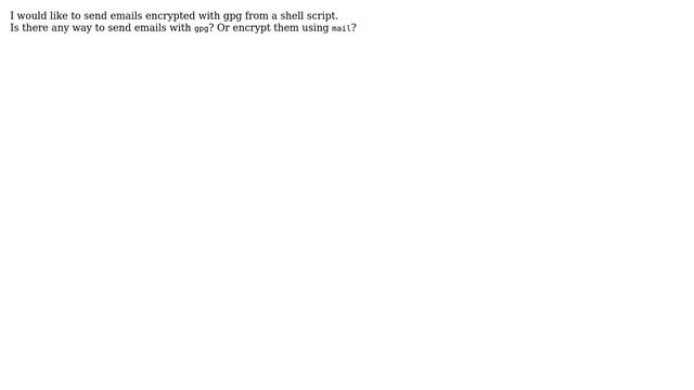 Ubuntu: mail use gpg encryption смотреть онлайн