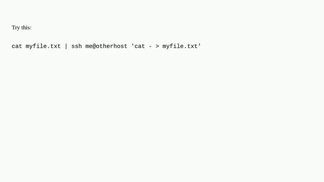 How to copy a file without using scp inside an ssh session? смотреть онлайн