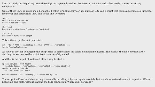 Unix & Linux: Establishing reverse SSH-tunnels via systemd смотреть онлайн