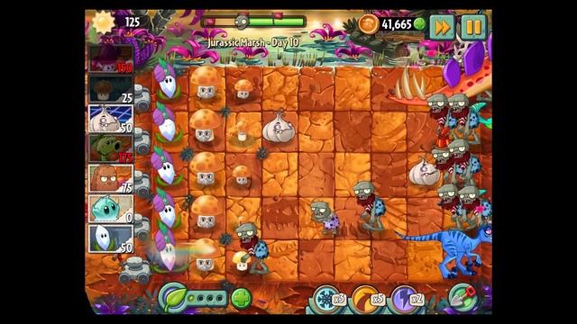 Plants VS Zombies 2 - Jurassic Marsh - Day 10 - iOS / Android - Walktrough Gameplay смотреть онлайн