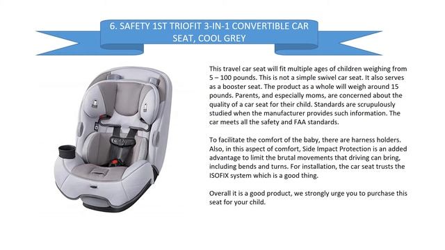 10 Best Travel Car Seats 2019