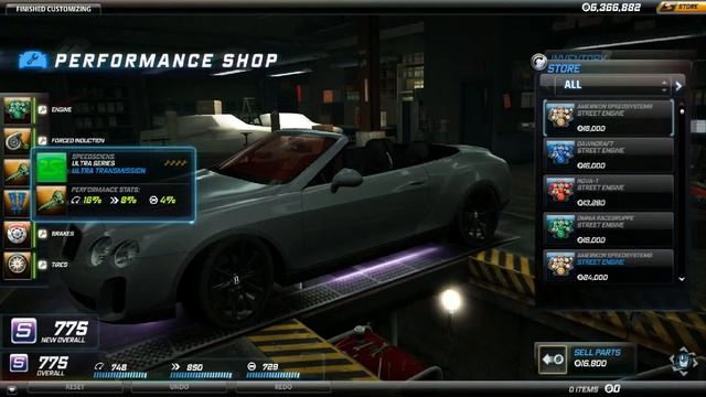 Bentley Conversible NEED FOR SPEED WORLD NFSW Performance Shop NeedForSpeed NFS NFSWorld смотреть онлайн